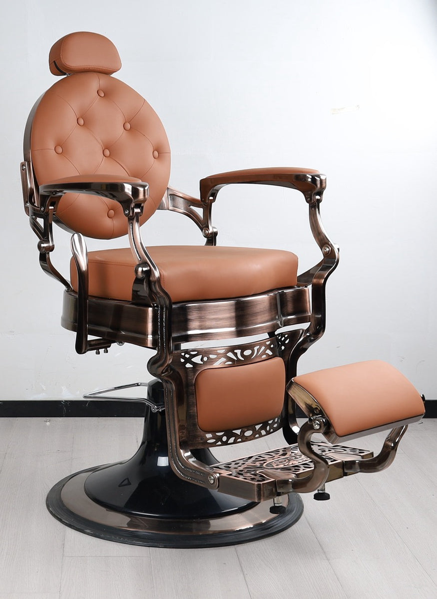 Antique Barber Chair (Bronze frame) – Milo Salon Equipments