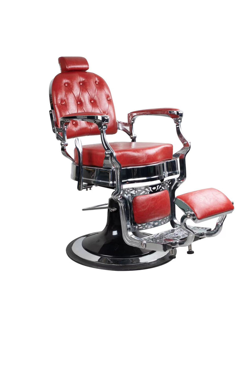 Antique Barber Chair (Silver frame) – Milo Salon Equipments