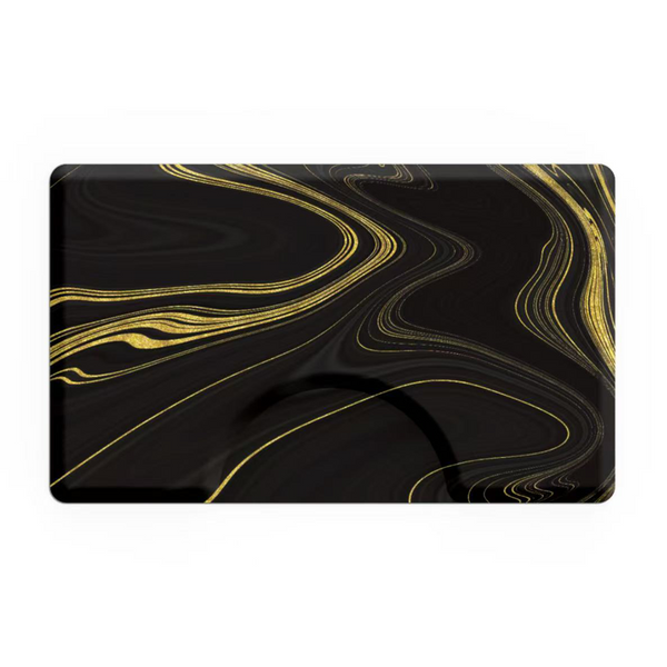 Barber Mat Black & Gold for salons