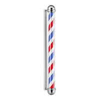 Chrome Plated Water Proof Rotating LED Barber Shop Pole 59' #9