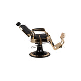 Pre order- Square backrest  balck/gold Anqitue Barber chair