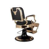 Pre order- Square backrest  balck/gold Anqitue Barber chair