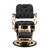 Pre order- Square backrest  balck/gold Anqitue Barber chair
