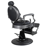 Brushed Frame Black Barber Chair