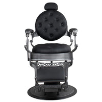 Brushed Frame Black Barber Chair