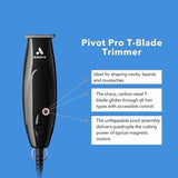 Andis 24810 Professional PivotPro and SpeedMaster Hair Clipper and Beard Trimmer PivotMotor Set, Black