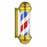 Poteau de barbier à LED rotatif étanche chromé 28'3 # 10