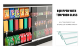 Glass Reception Desk with Display Shelves