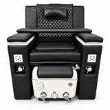 Luxury pedicure spa chair (black)