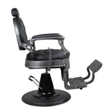 Brushed Frame Black Barber Chair