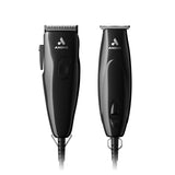 Andis 24810 Professional PivotPro and SpeedMaster Hair Clipper and Beard Trimmer PivotMotor Set, Black