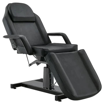 Chaise de Tatouage de Lit Facial de Beauté Hydraulique, Lit Esthétique(tout Noir)