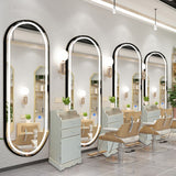 Oval LED Salon Mirror  (67' x 28')