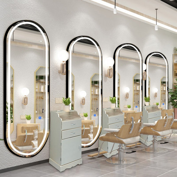 Oval LED Salon Mirror  (67' x 28')