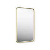 Rectangular LED Salon Mirror 39' x 28') – Gold Frame
