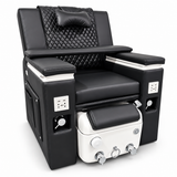 Luxury pedicure spa chair (black)