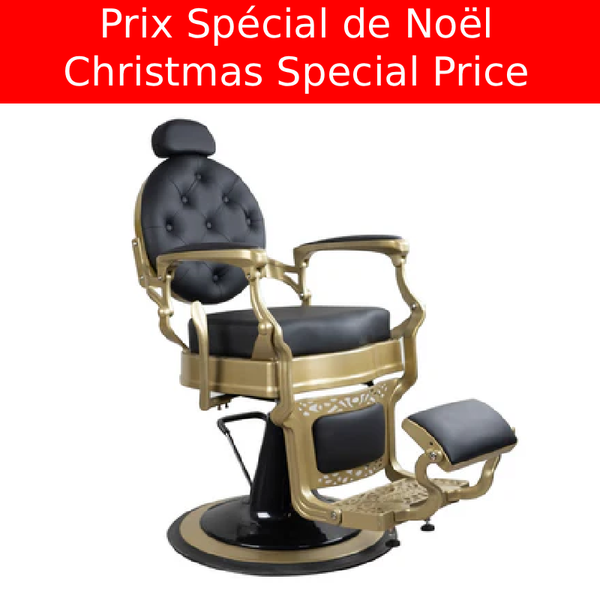 Diana Matte Gold Barber Chair