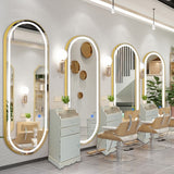 Oval LED Salon Mirror  (67' x 28')