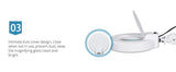 8X LED Magnifying Lamp with Rolling Stand