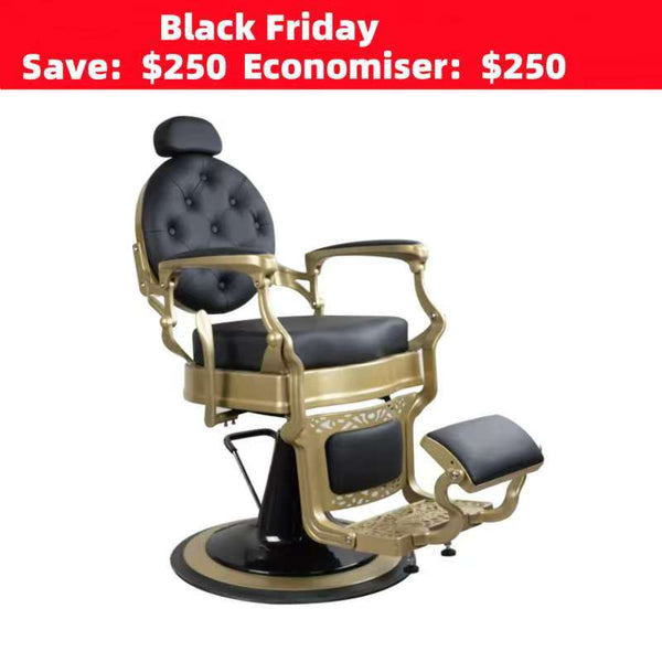 Diana Matte Gold Barber Chair