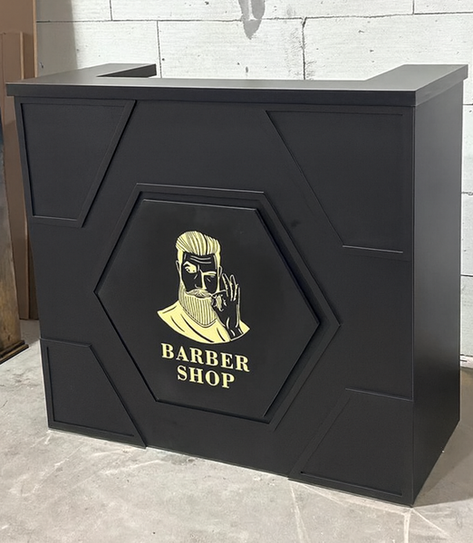 Barbershop Reception Desk （pure black）