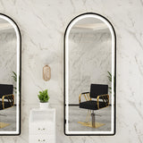 Arched LED Salon Mirror Oval (67' x 28')