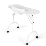 Disponible en mars : Table de manucure portable avec plateau de rangement et coussin