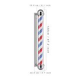 Chrome Plated Water Proof Rotating LED Barber Shop Pole 47.2' #7