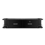 Classic Barber Salon Cabinet Rack Wall Mount Station with Two Drawers