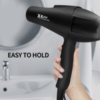 Hair dryer Professional Fast Dry and Quiet Salon Hair dryer Adjustable Heat & Speed  X6