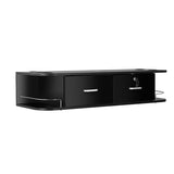 Classic Barber Salon Cabinet Rack Wall Mount Station with Two Drawers