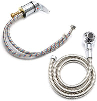 2Pcs Salon Shampoo  Sink Faucet Shower Tub Spray Hose Kits