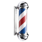 Chrome plated Water proof Rotating LED barber shop pole 28.3'  #1