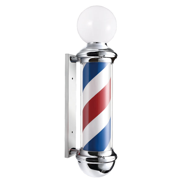 chrome plated Water proof Rotating LED barber shop pole 34' #2